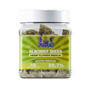 Blackout Sherb Active THC-P 30.7% Hemp Flower – 1G