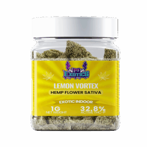 Lemon Vortex Active THC-P 32.8% Hemp Flower – 1G