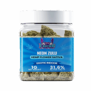 Neon Zulu Active THC-P 31.6% Hemp Flower – 1G