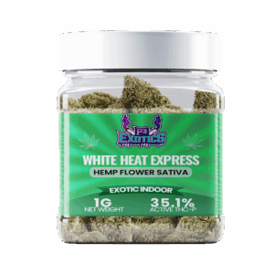 White Heat Express Active THC-P 35.1% Hemp Flower – 1G